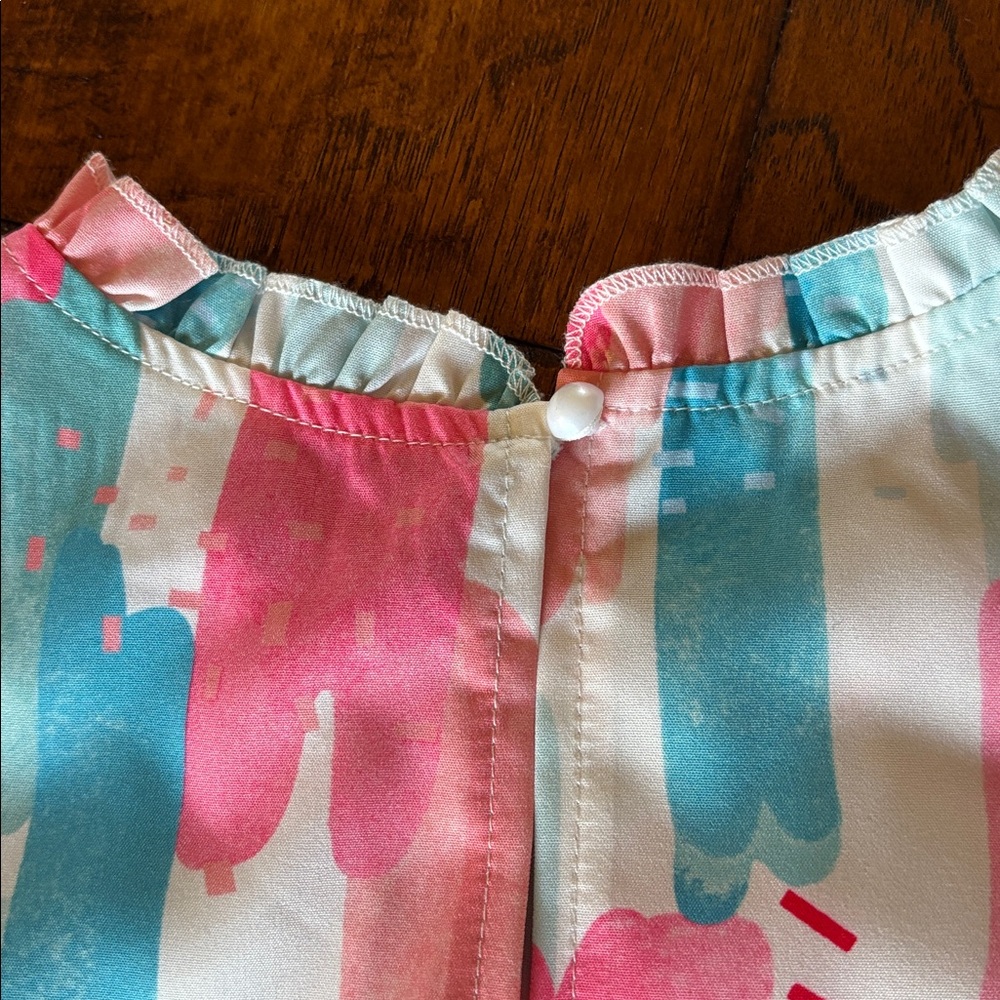 Colorful Ruffle Sleeve Top - Picture 7 of 7